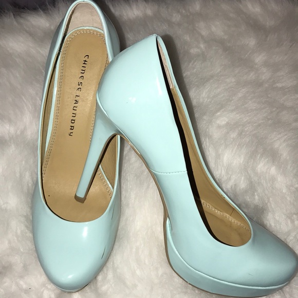 Chinese Laundry Shoes - Mint Green Heels